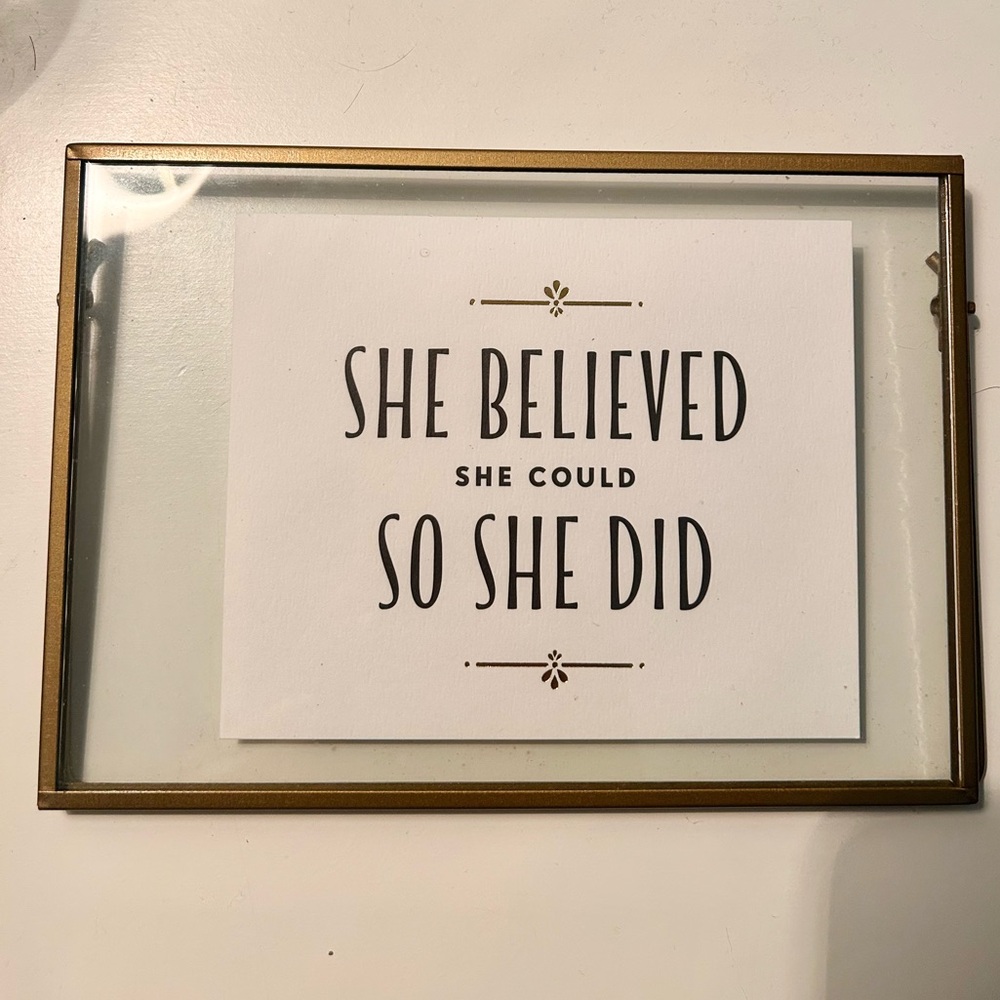 Hallmark Gold Frame with Inspirational Quote - Picture 2 of 4